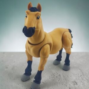 Ruchomy model dekoracyjny konia drukowany w technologii 3D