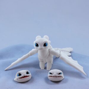 Smok Biała Furia z wymiennymi głowami