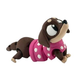 Brelok Jamnik w Różowym Sweterku