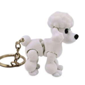 Brelok biały pudel