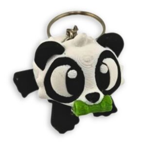 Brelok panda z bambusem – uroczy dodatek do kluczy i plecaka