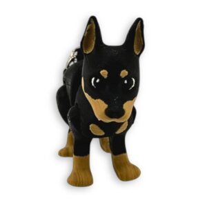 Brelok w kształcie dobermana