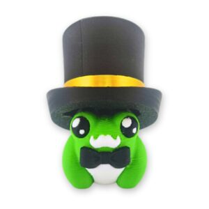 Żabka z Kapeluszem Klikacz - breloczek antystresowy