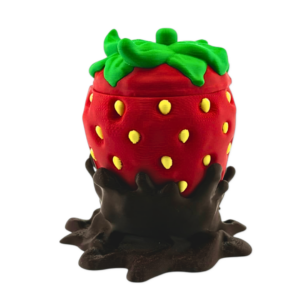 Dekoracyjna truskawka z mini truskaweczkami 3D